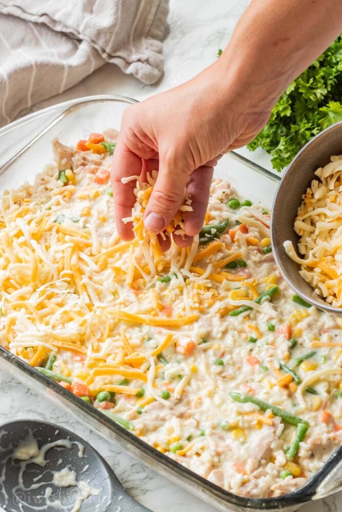 Creamy Chicken Rice Casserole - I Wash You Dry