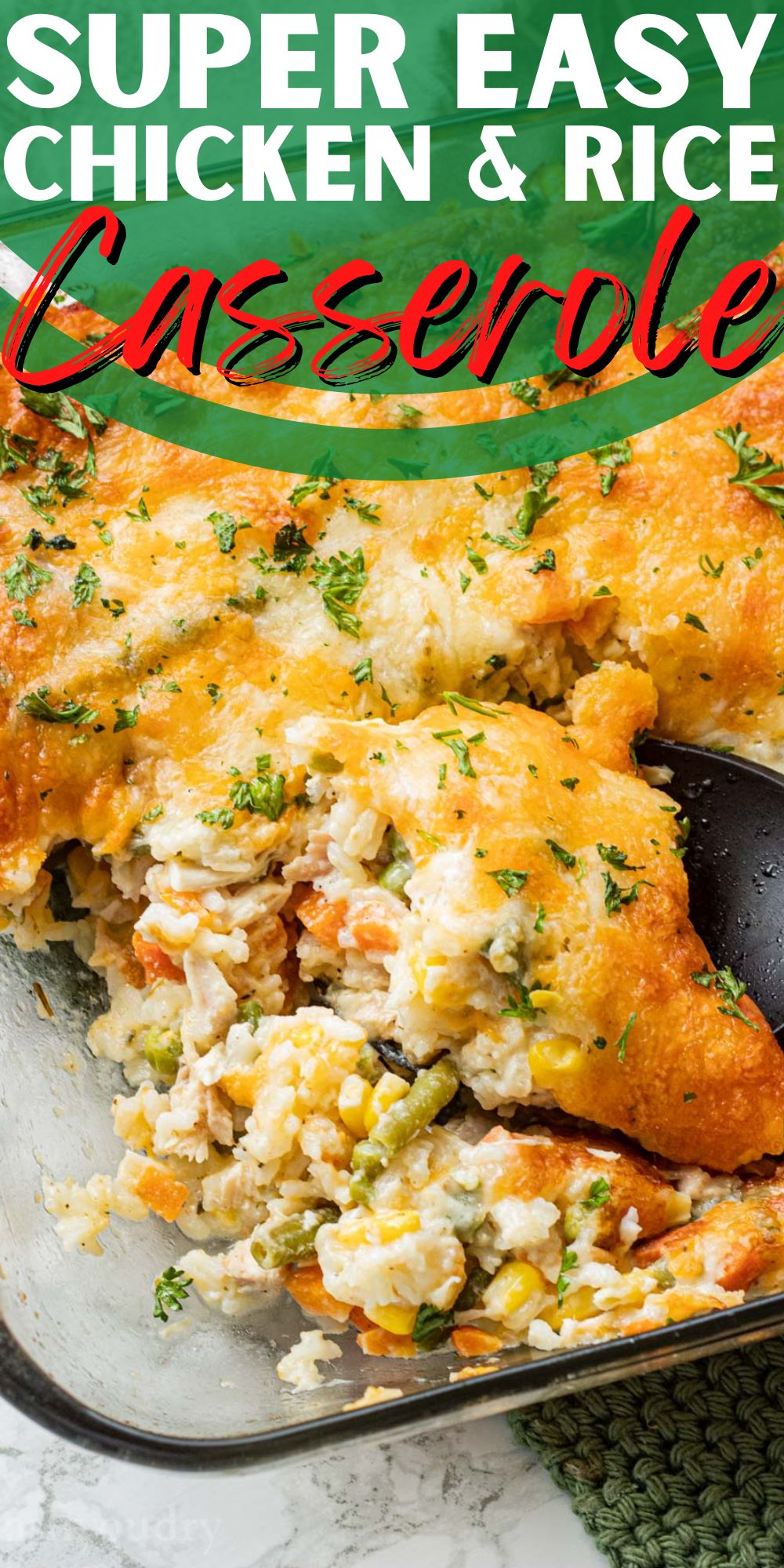 Creamy Chicken Rice Casserole - I Wash You Dry