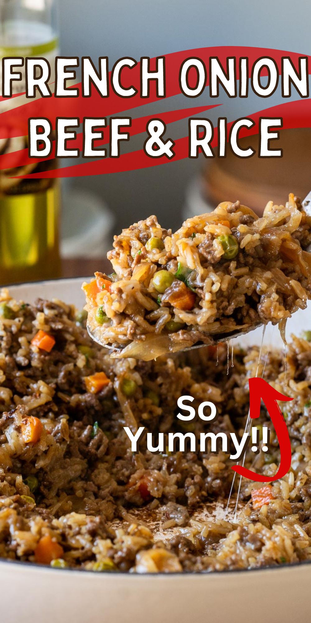 French Onion Beef and Rice - I Wash You Dry