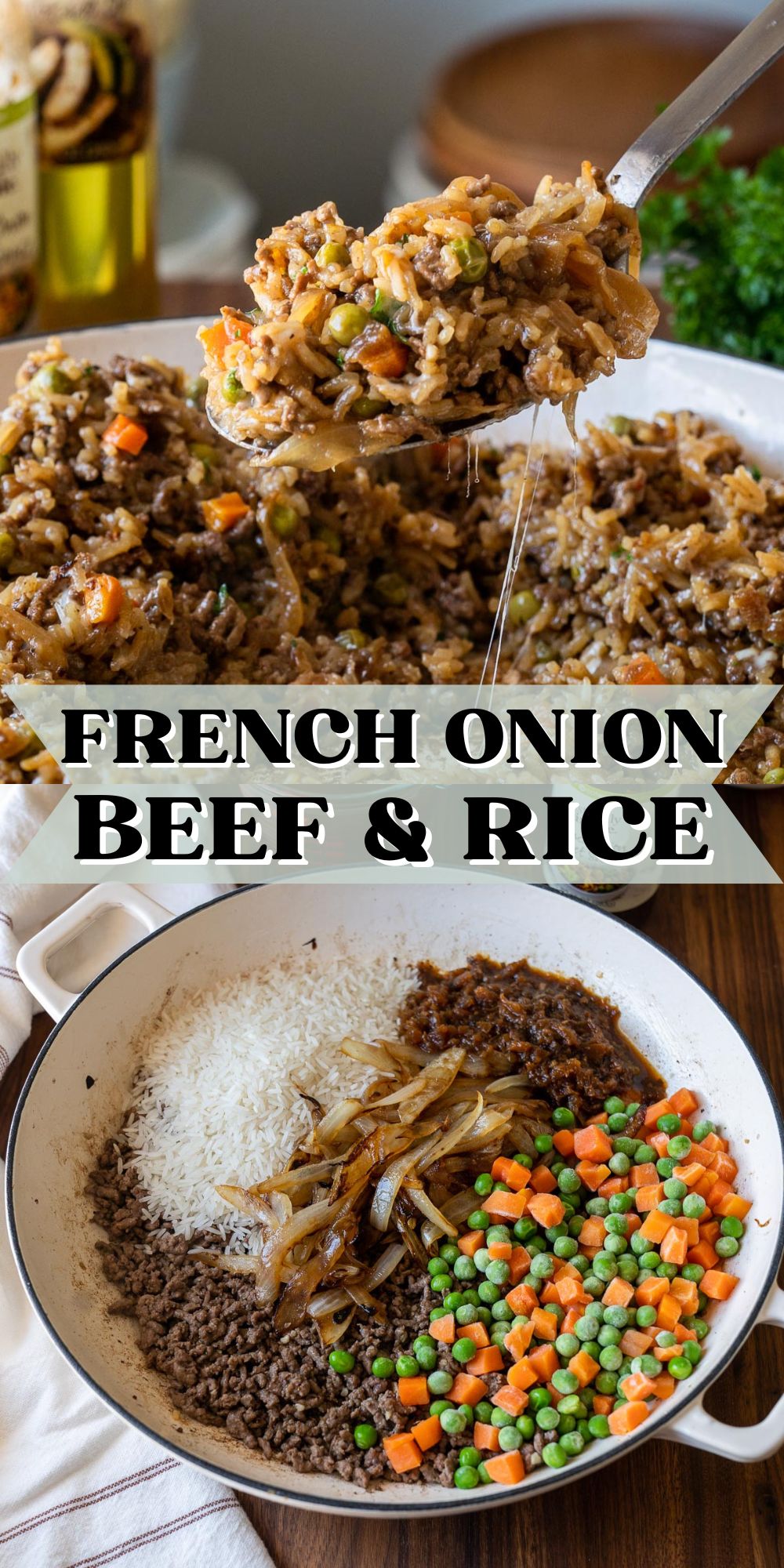 French Onion Beef And Rice I Wash You Dry