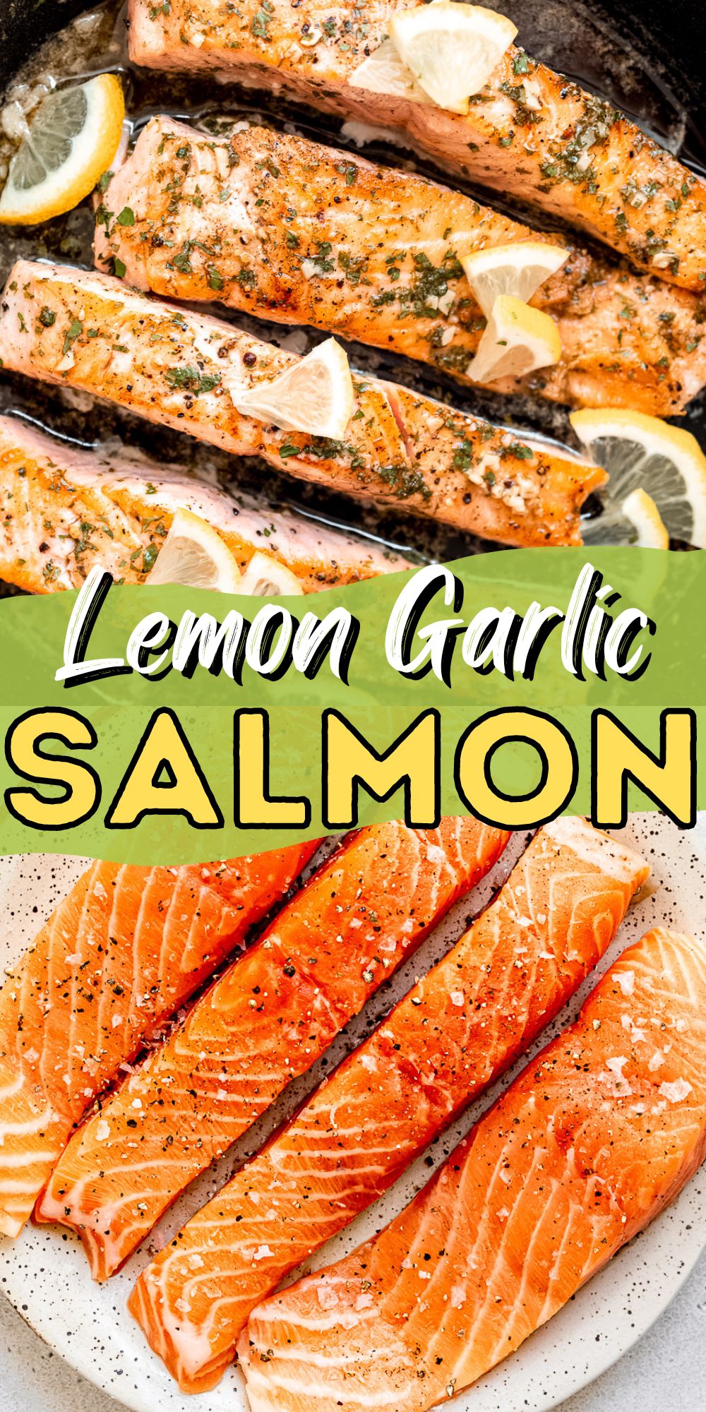 Lemon Garlic Pan Seared Salmon - I Wash You Dry