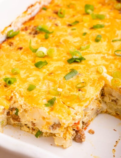breakfast casserole with sausage and potatoes