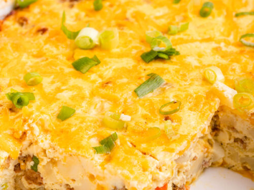 breakfast casserole with sausage and potatoes