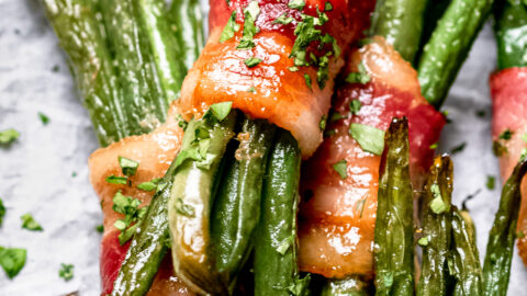 bacon wrapped green beans italian dressing Bacon Wrapped Green Beans