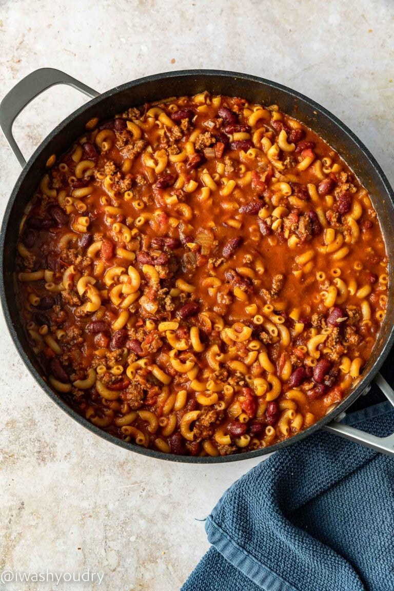 Cheesy Ground Beef Chili Mac