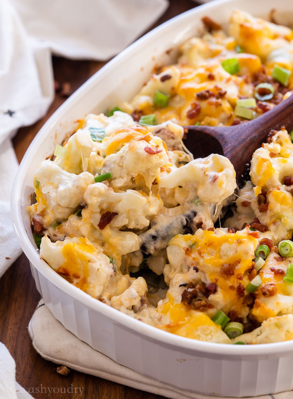 Loaded Cauliflower Casserole I Wash You Dry