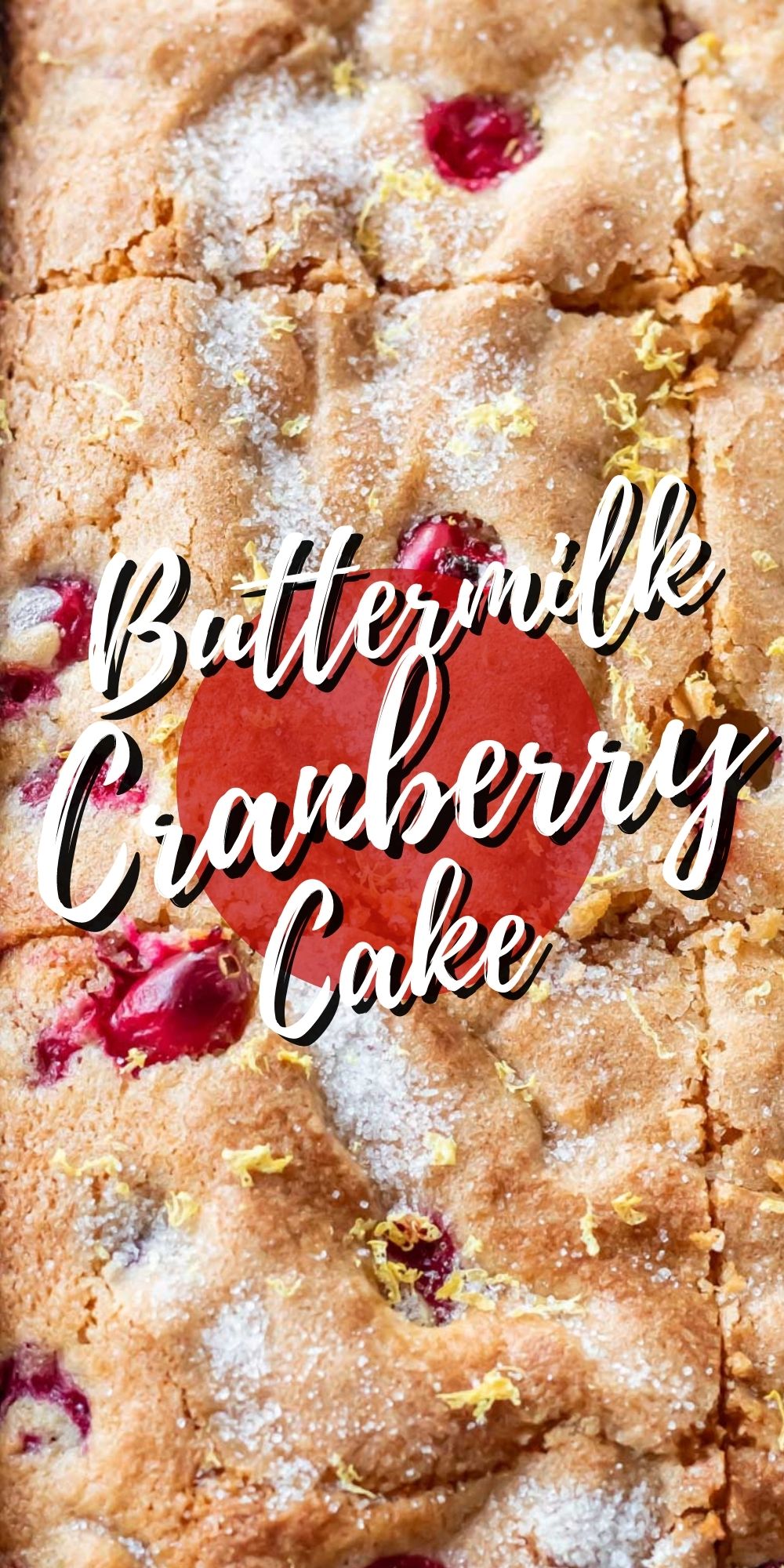 Buttermilk Cranberry Cake I Wash You Dry