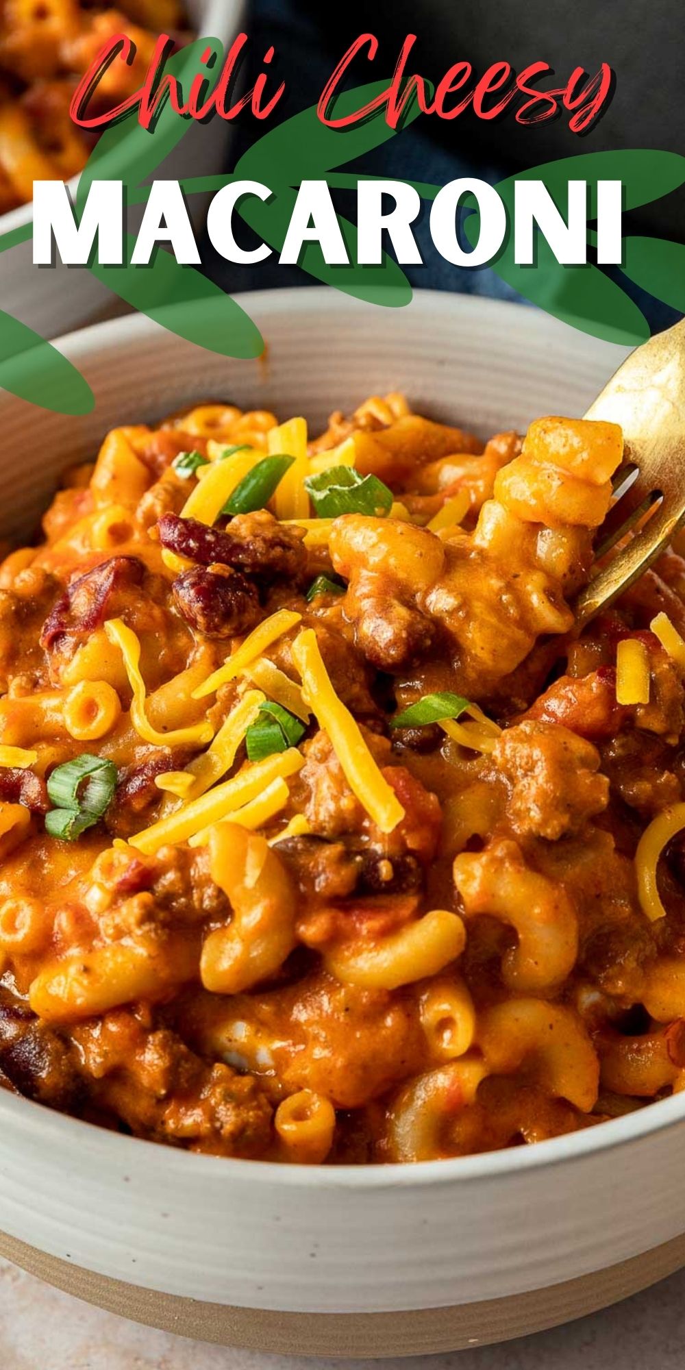 Cheesy Ground Beef Chili Mac - I Wash You Dry