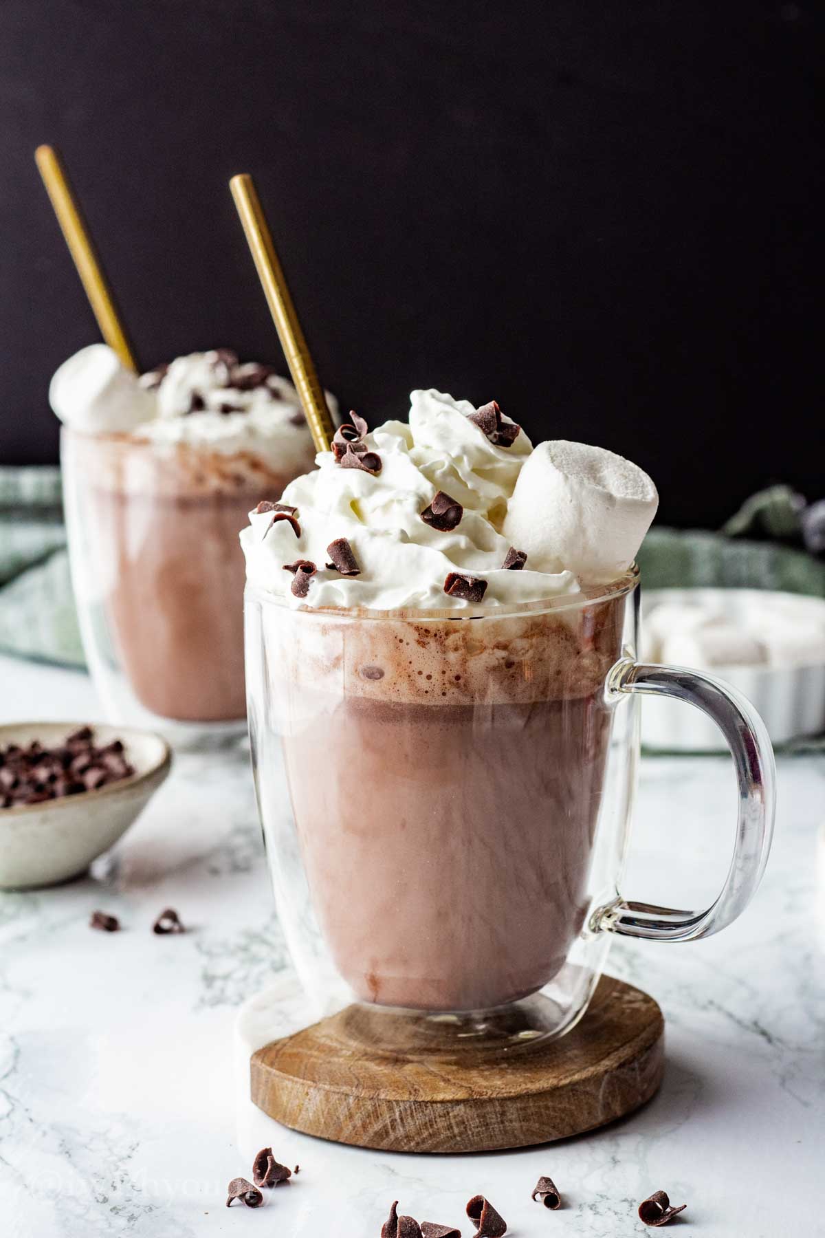 Slow Cooker Hot Chocolate - I Wash You Dry