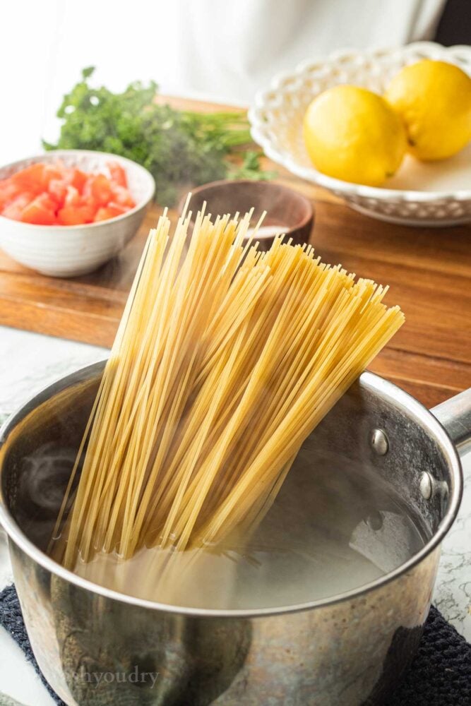 Lemon Capellini Salad I Wash You Dry