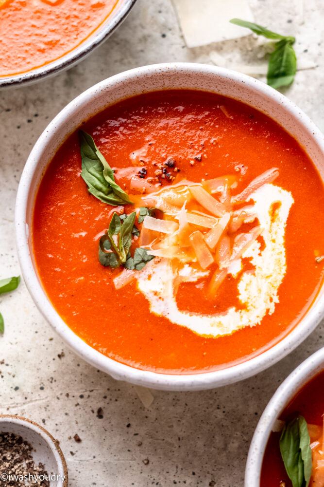 Quick Tomato Soup Recipe - I Wash You Dry