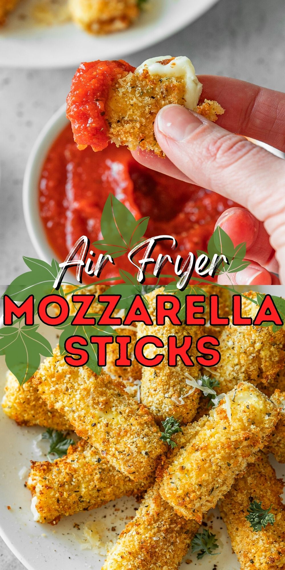 Air Fryer Mozzarella Sticks I Wash You Dry