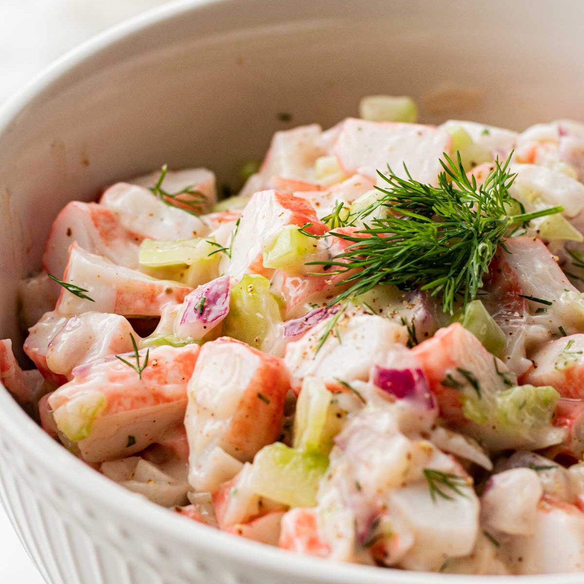 Creamy Crab Salad - I Wash You Dry