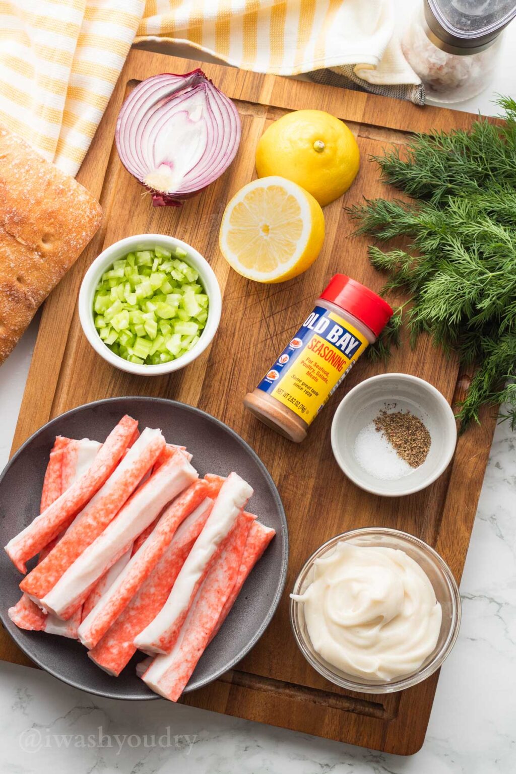 Creamy Crab Salad - I Wash You Dry