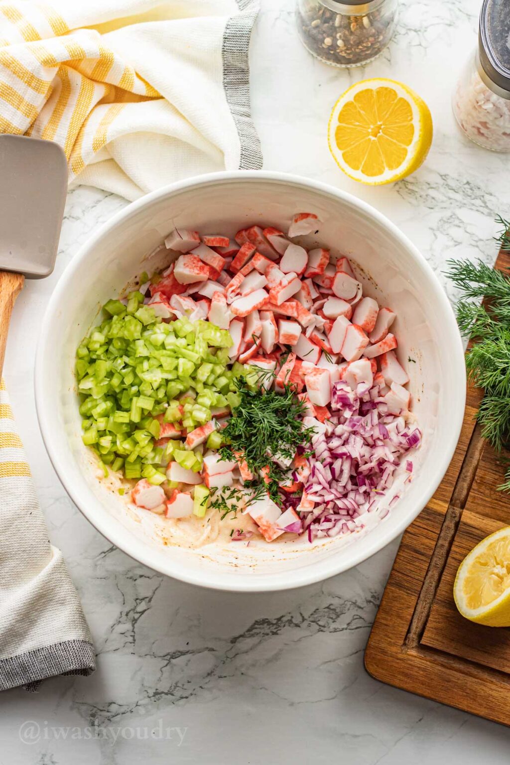Creamy Crab Salad - I Wash You Dry
