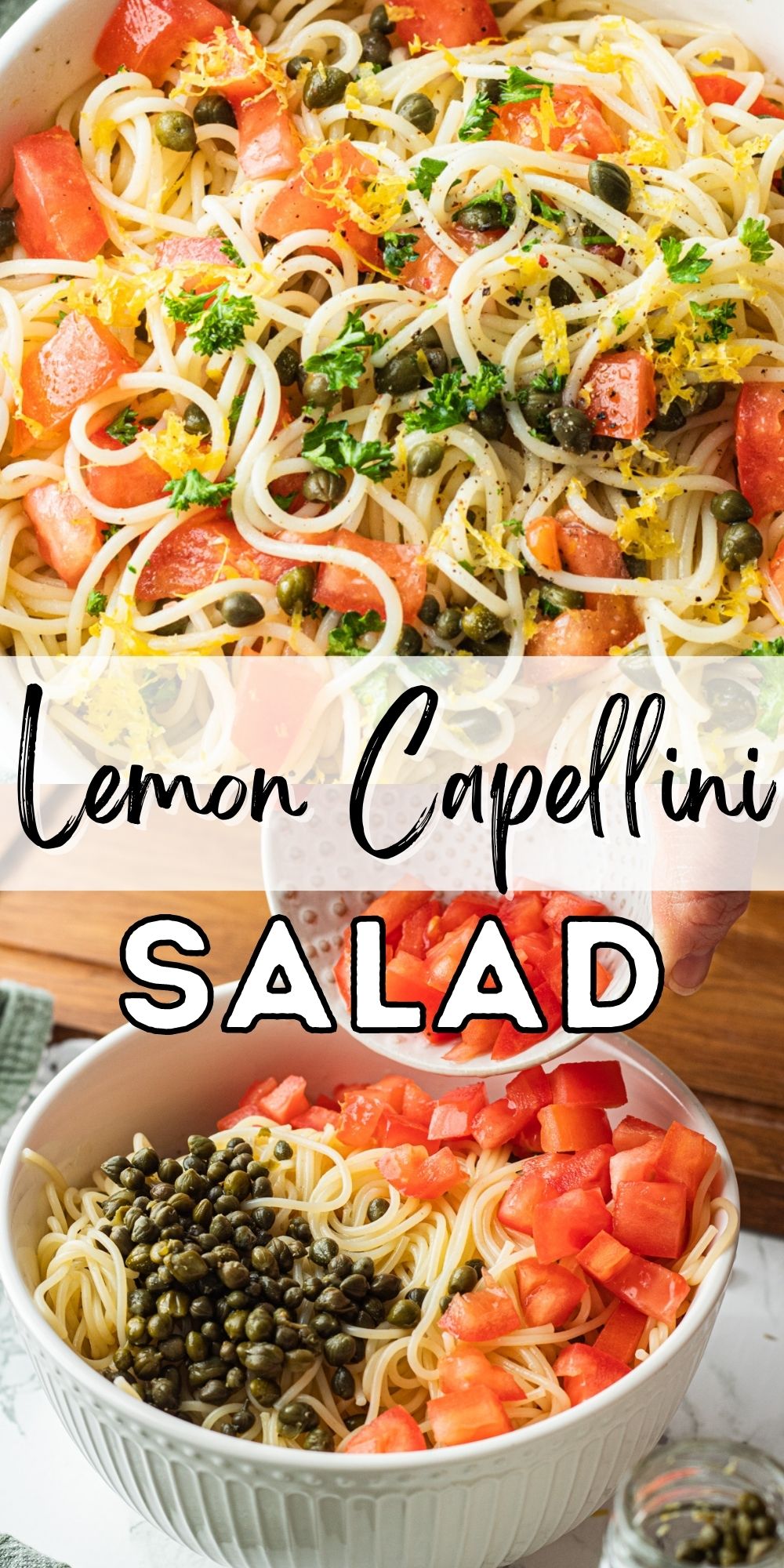 Lemon Capellini Salad I Wash You Dry