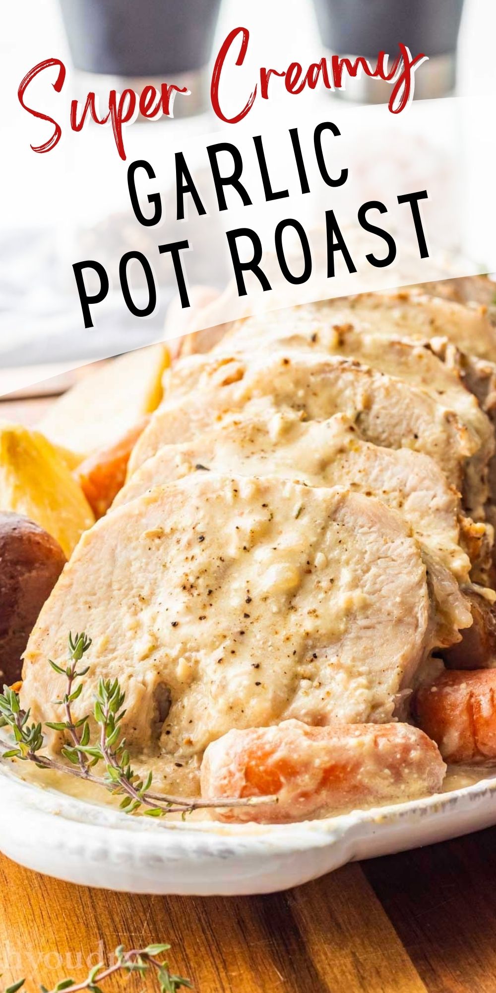 Creamy Garlic Pot Roast I Wash You Dry