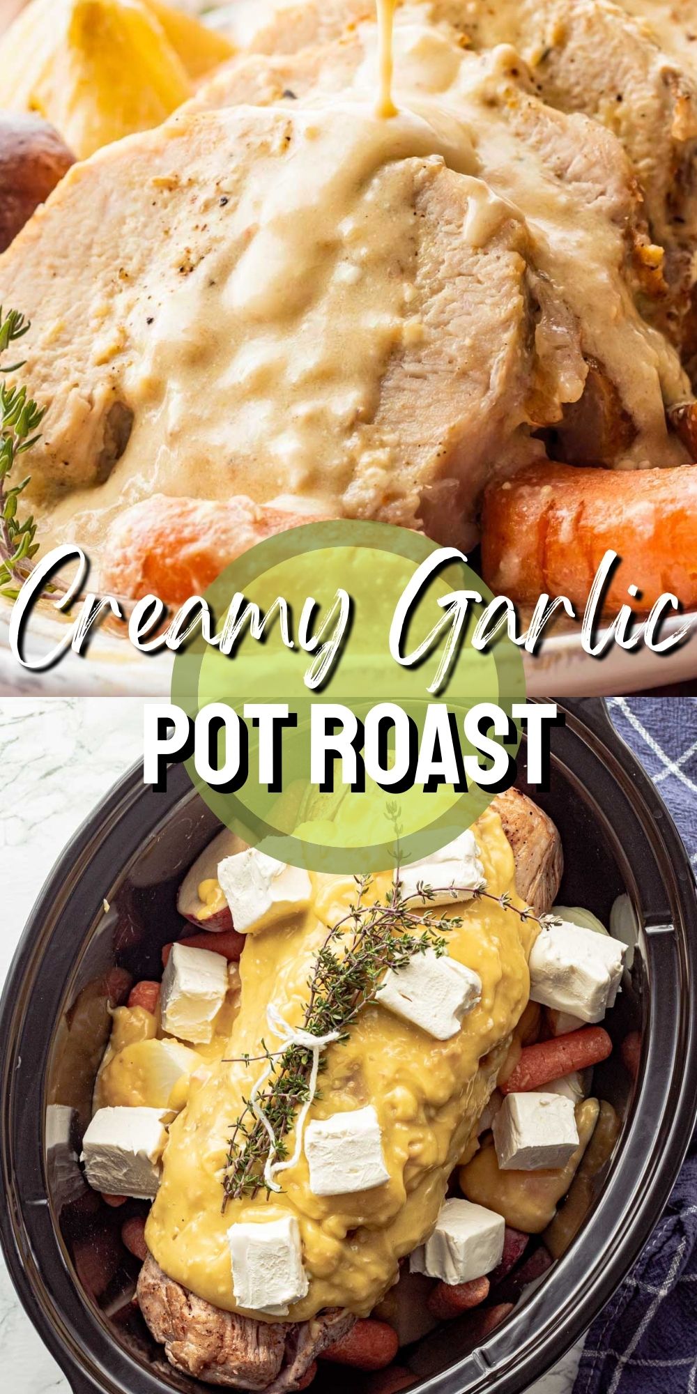 Creamy Garlic Pot Roast I Wash You Dry