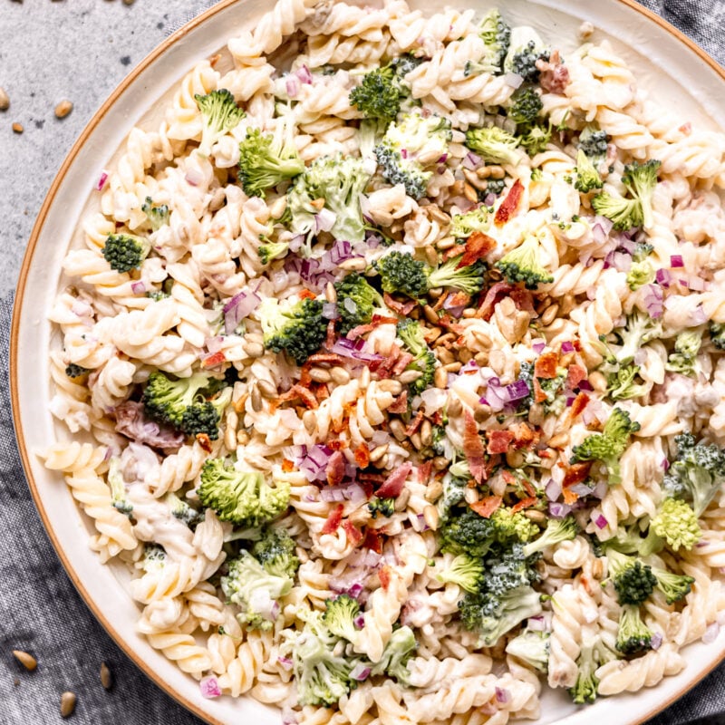 Creamy Broccoli Pasta Salad I Wash You Dry