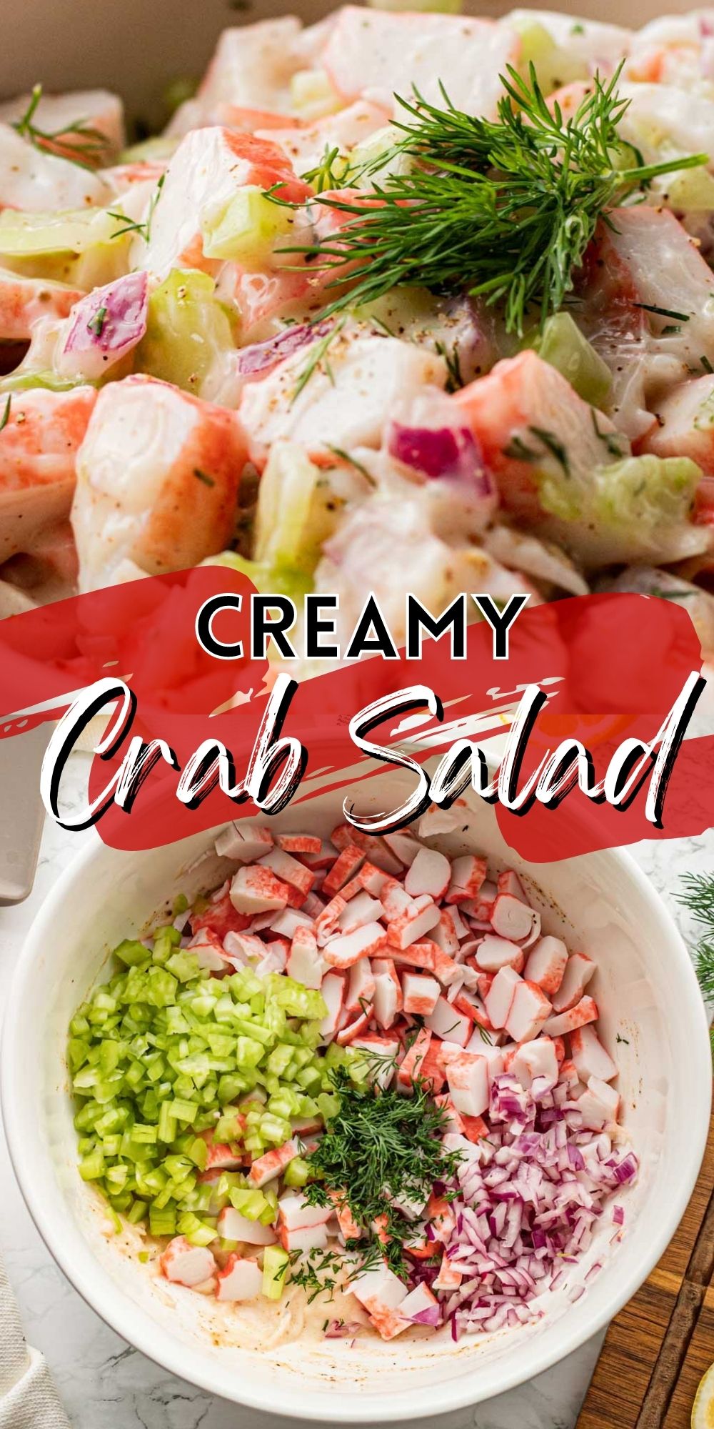 Creamy Crab Salad - I Wash You Dry