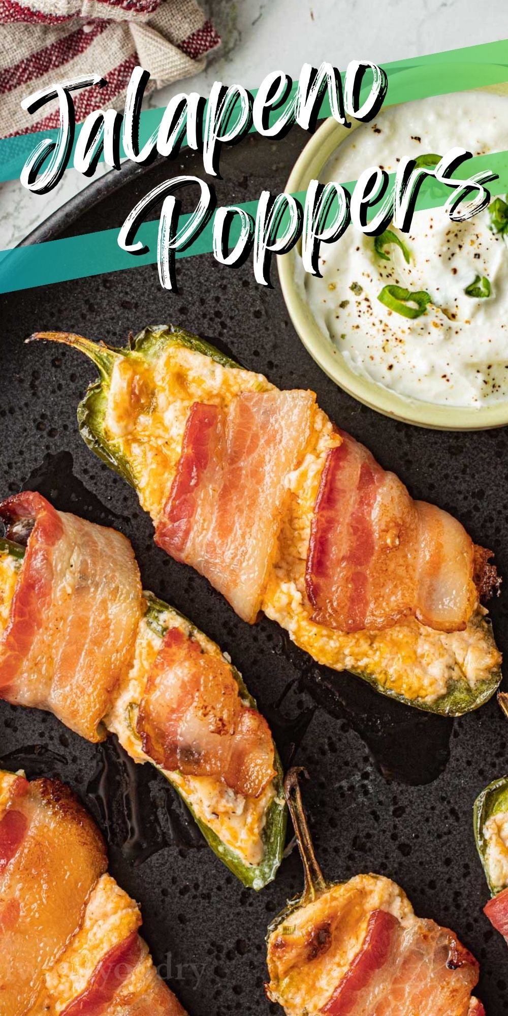 Bacon Wrapped Jalapeño Poppers - I Wash You Dry