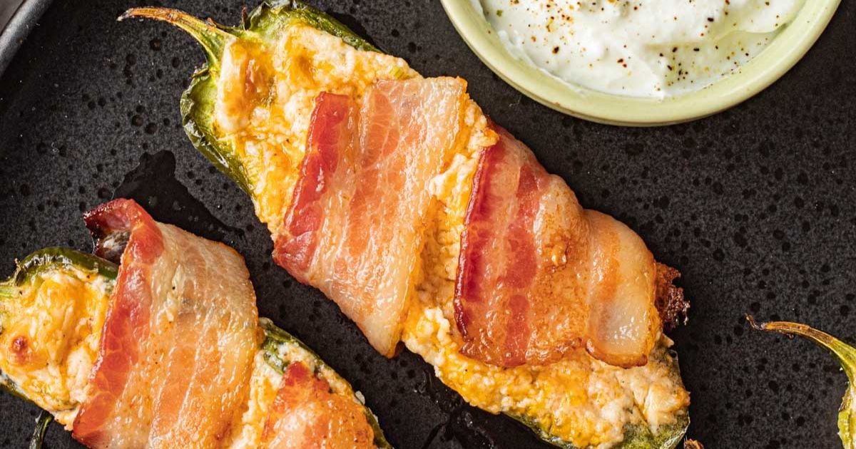 Bacon Wrapped Jalapeño Poppers I Wash You Dry