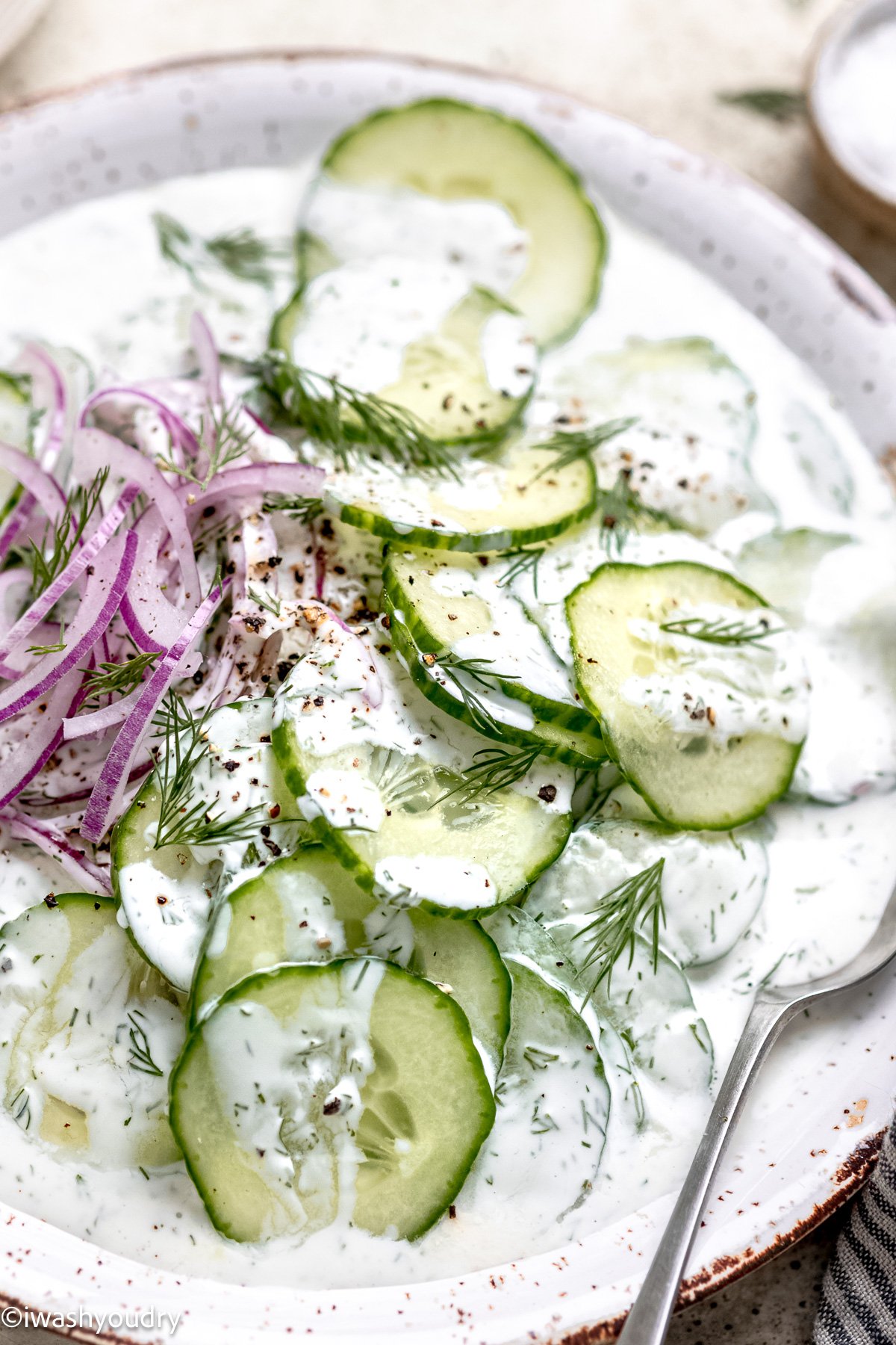 Creamy Cucumber Salad Recipe-image