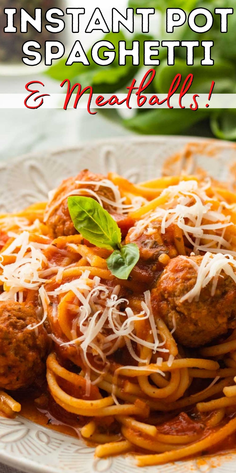 Instant Pot Spaghetti and Meatballs - I Wash You Dry