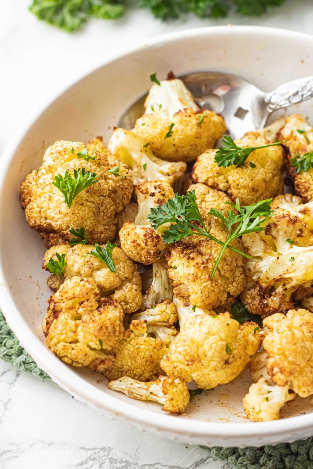 Crispy Air Fryer Cauliflower - I Wash You Dry