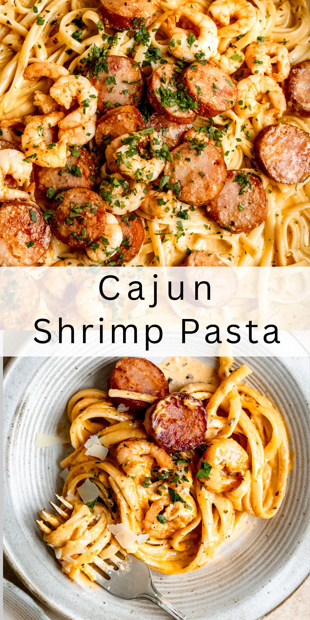 Creamy Cajun Shrimp Pasta - I Wash You Dry