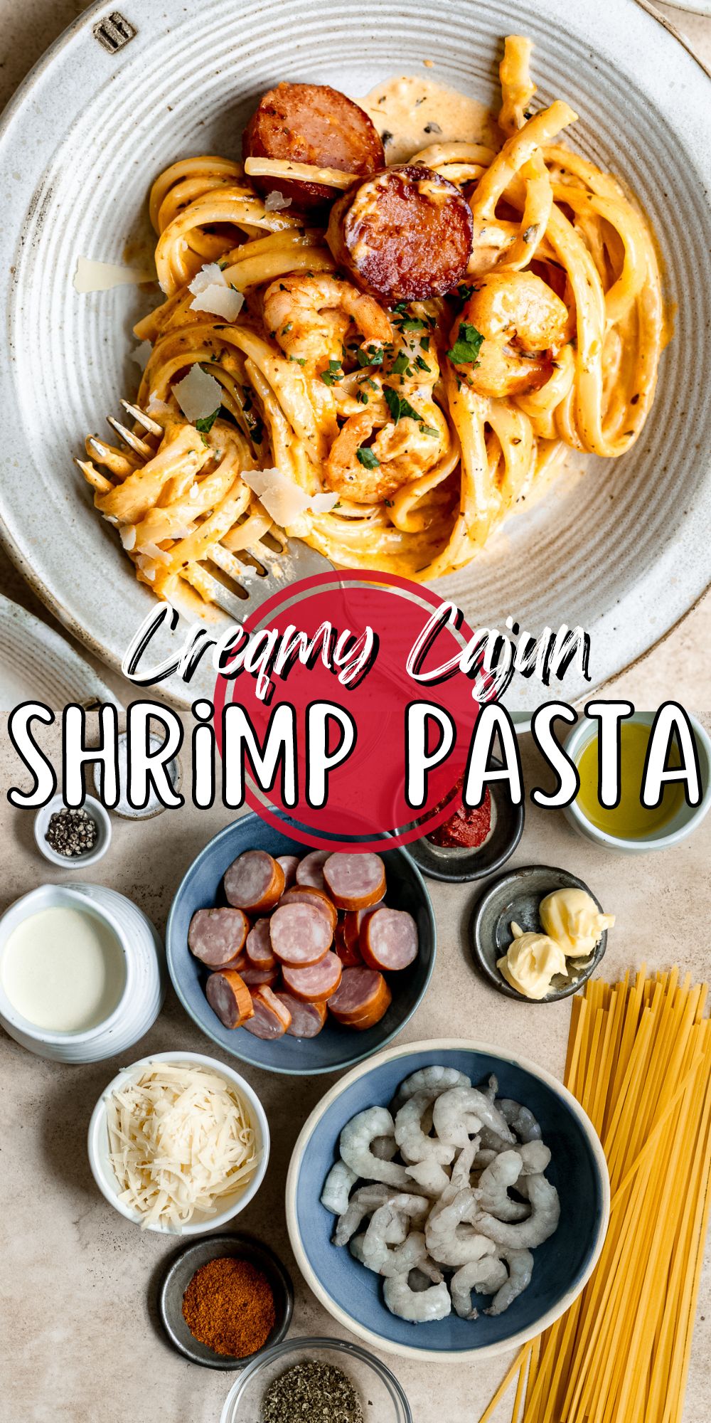 Creamy Cajun Shrimp Pasta - I Wash You Dry