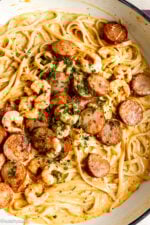 Creamy Cajun Shrimp Pasta - I Wash You Dry