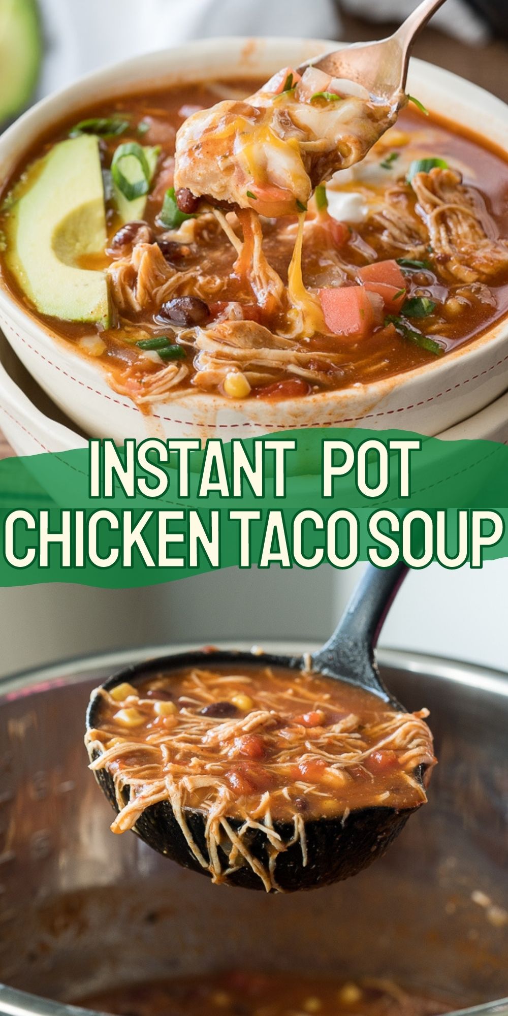 Instant Pot Chicken Taco Soup - I Wash You Dry