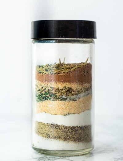 Greek Spice mix in a jar.