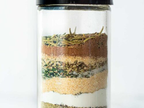 Greek Spice mix in a jar.