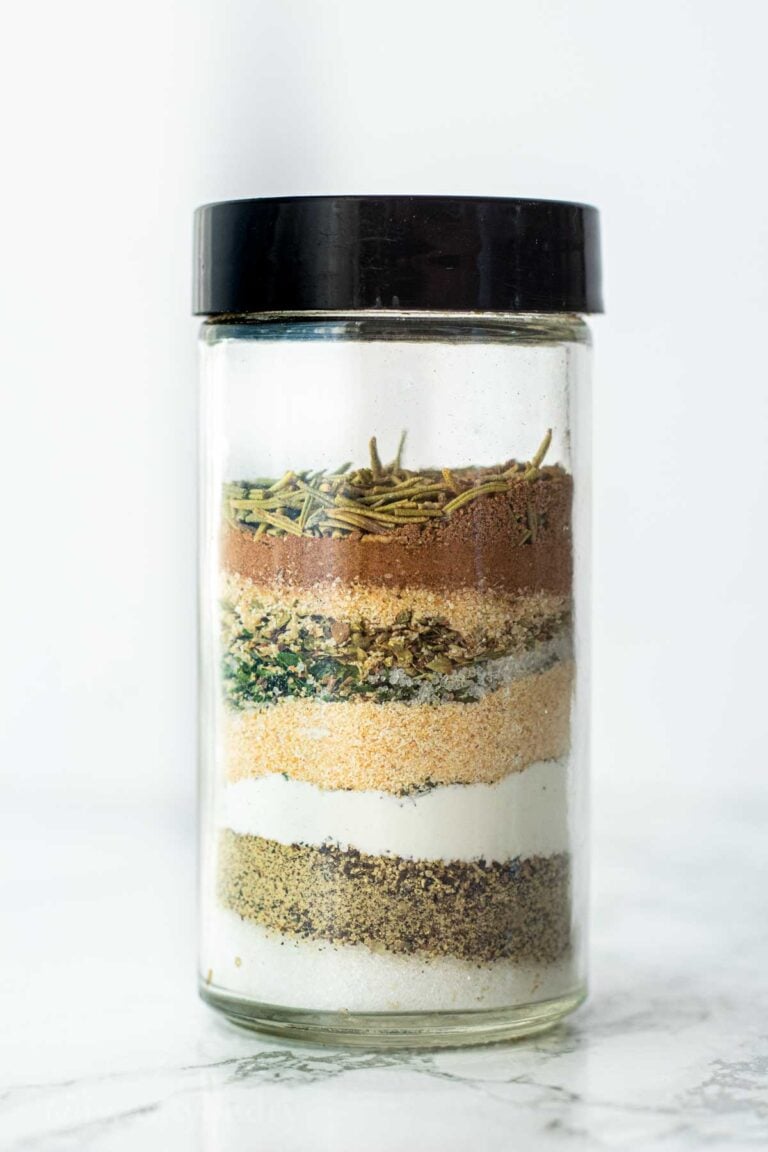 Greek Spice mix in a jar.