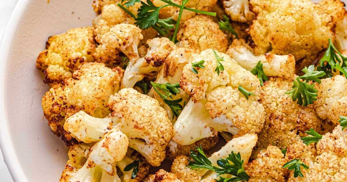 Crispy Air Fryer Cauliflower I Wash You Dry