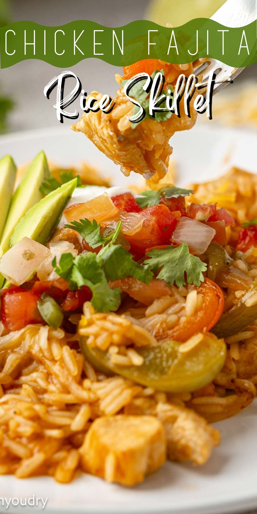 Chicken Fajita Rice Skillet I Wash You Dry