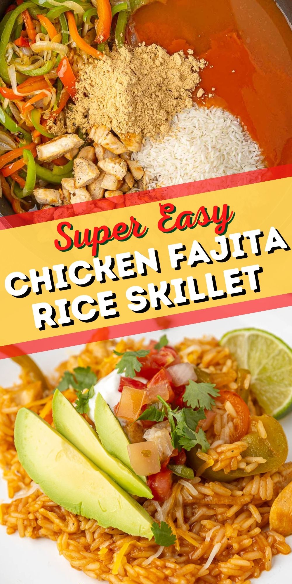 Chicken Fajita Rice Skillet I Wash You Dry