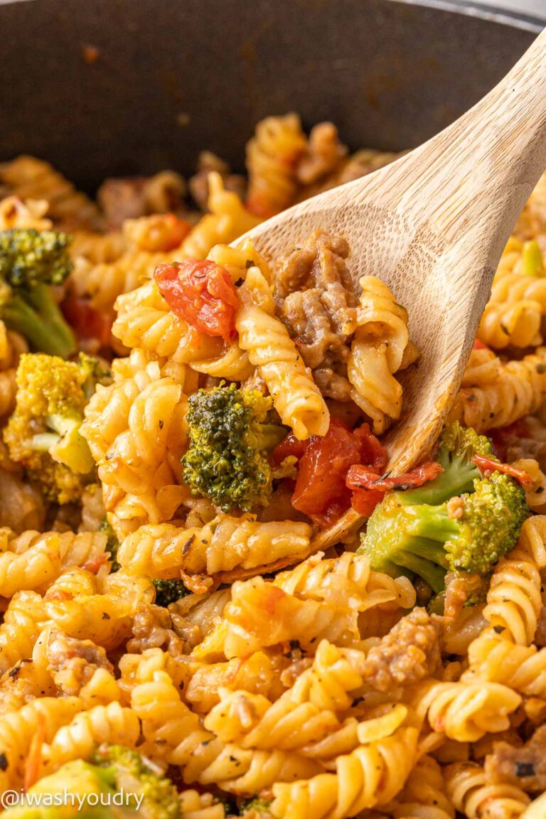 One Pot Sausage Pasta with Broccoli