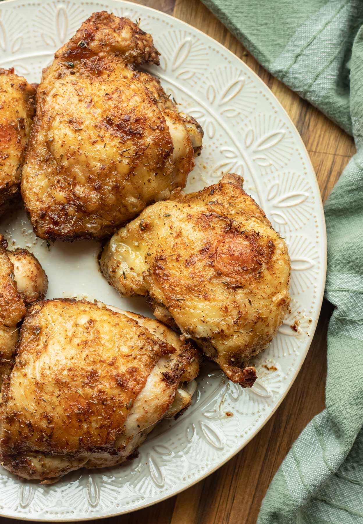 Air Fryer Chicken Thighs - I Wash You Dry