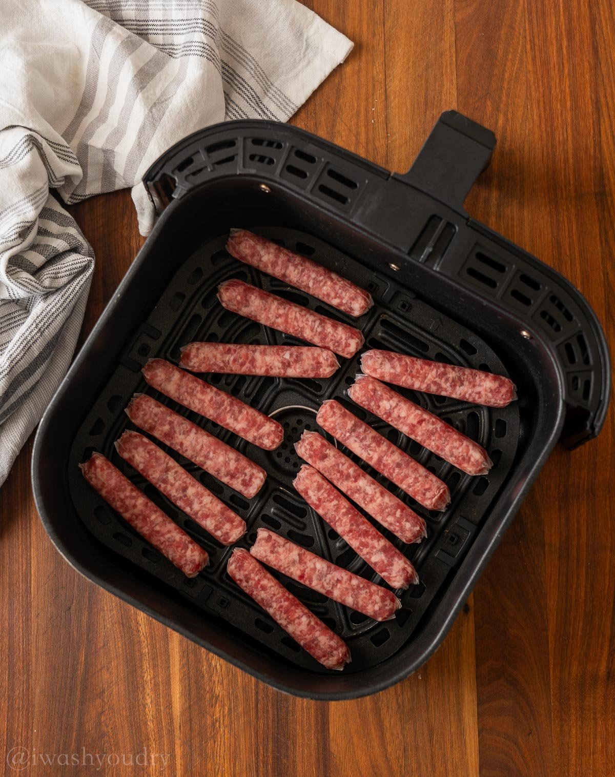 Air Fryer Sausage - I Wash You Dry