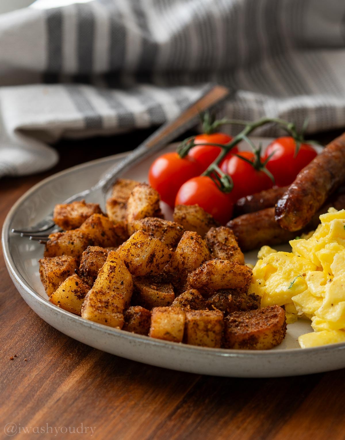 Skillet Breakfast Potatoes - I Wash You Dry