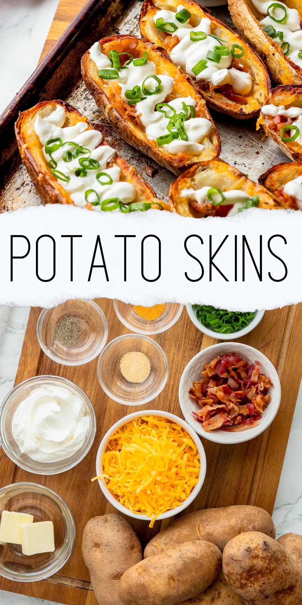 Crispy Baked Potato Skins - I Wash You Dry