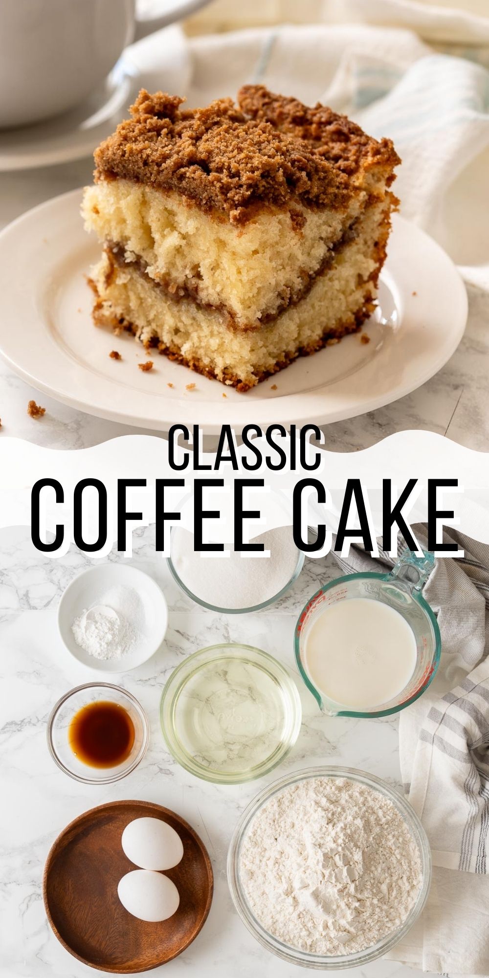 Classic Coffee Cake Recipe - I Wash You Dry