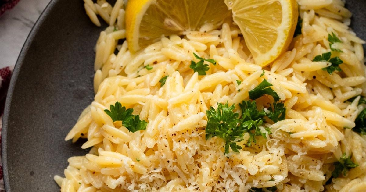 Easy Orzo Pasta - I Wash You Dry