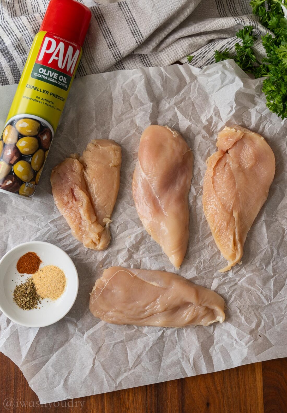Air Fyer Chicken Breast Ingredients.