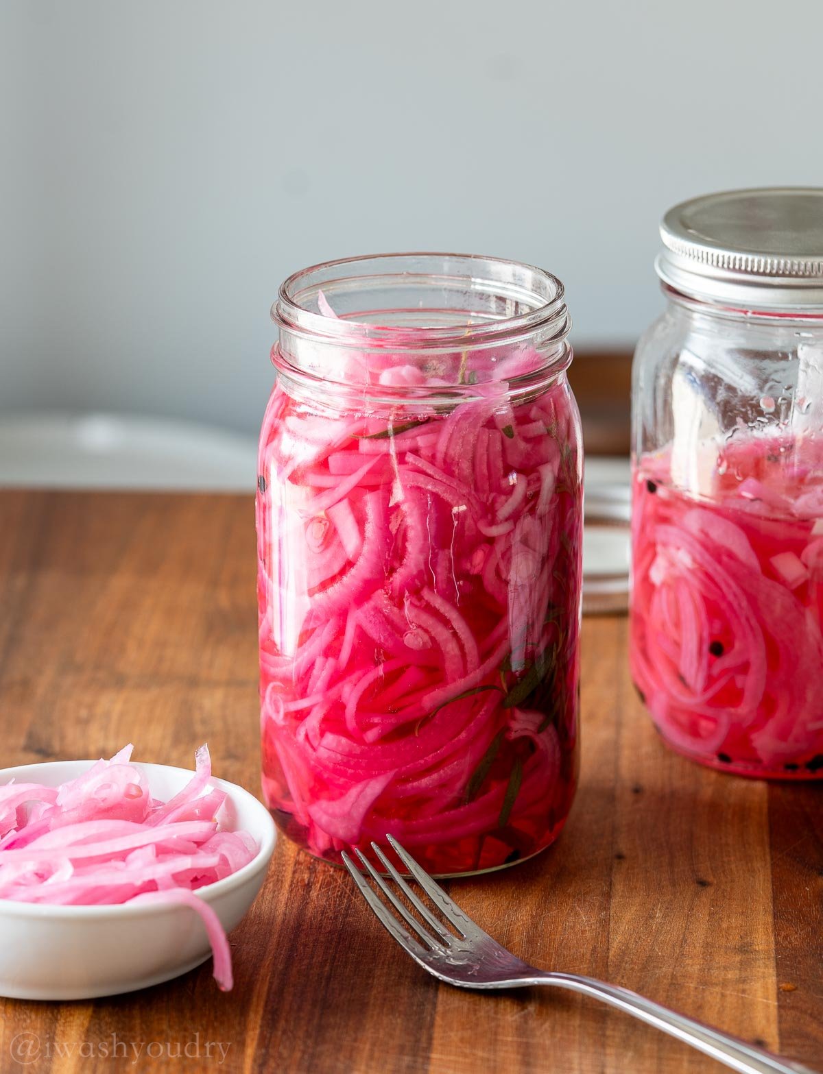 Quick Pickled Red Onions - I Wash You Dry