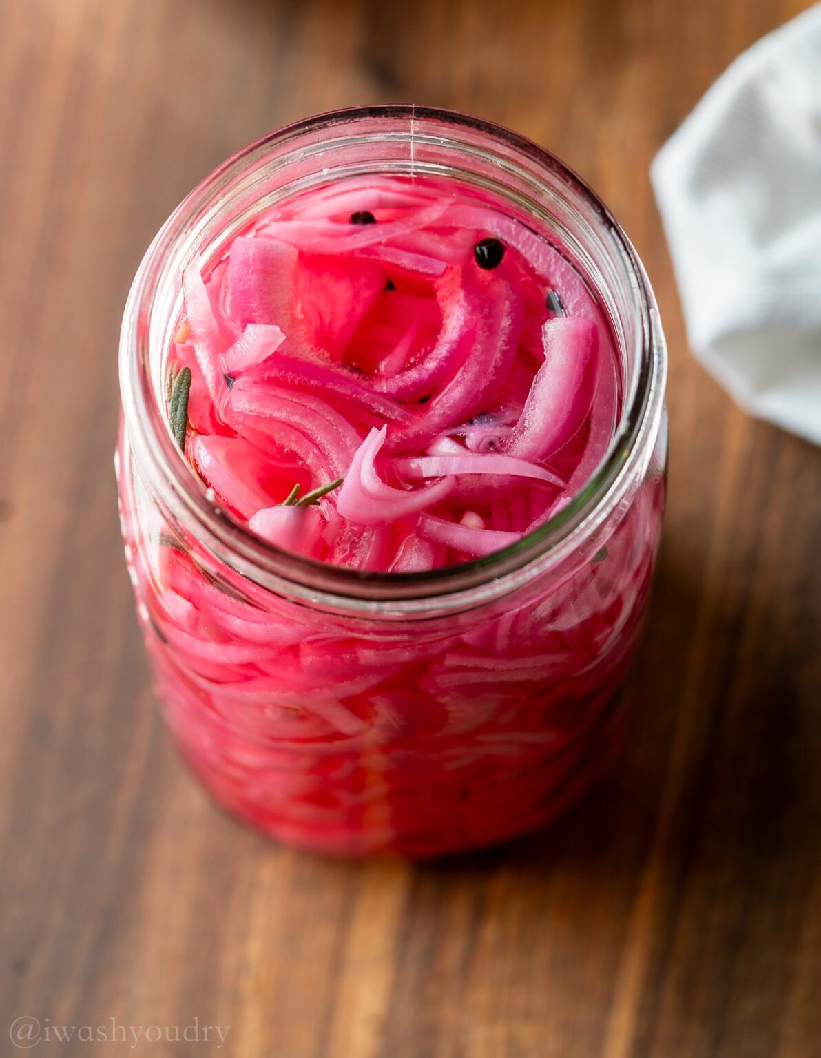 Quick Pickled Red Onions - I Wash You Dry