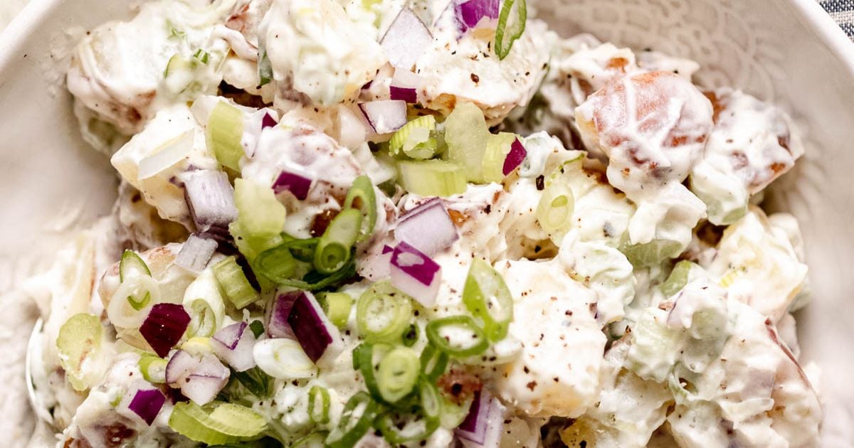 Creamy Red Potato Salad - I Wash You Dry
